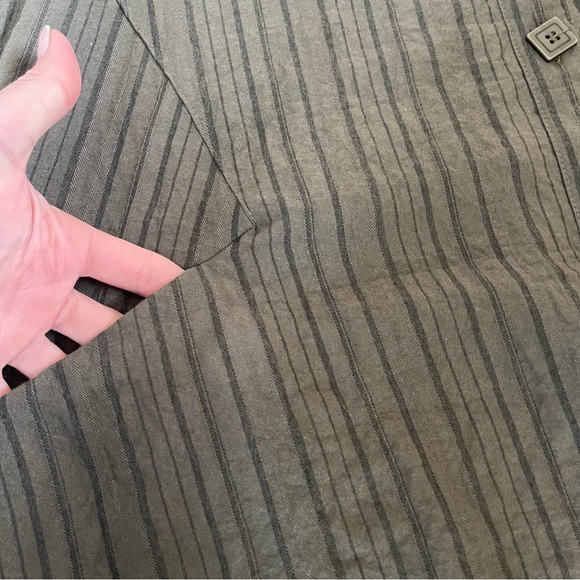 Habitat Clothes to Live In Textured Long Sleeve Button Down Tunic Jacket Large - Picture 9 of 9